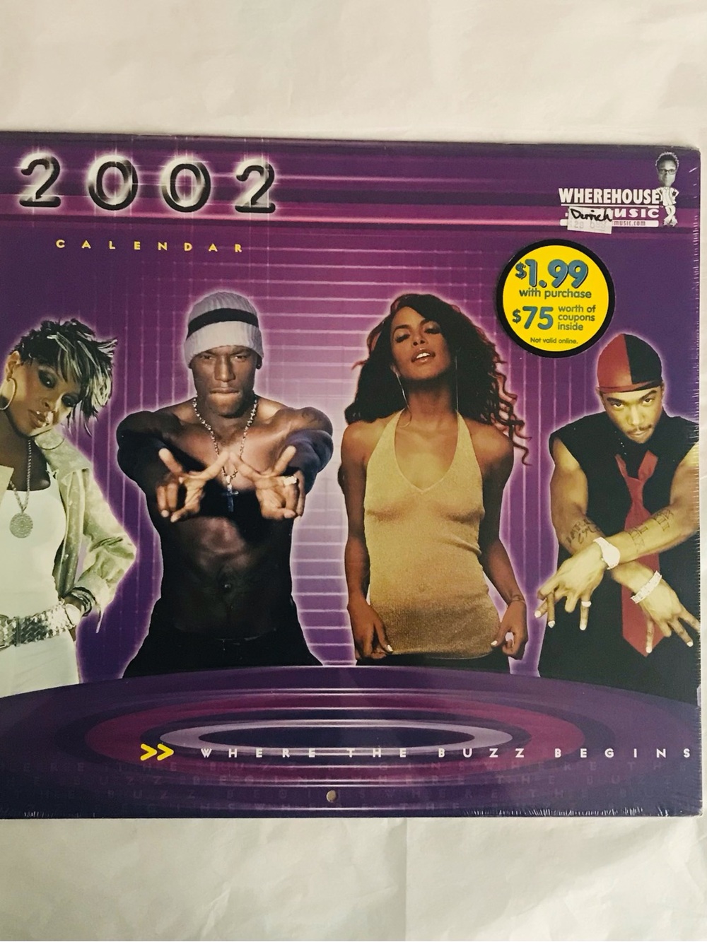 Vintage 2002 R&B and Hip-Hop Calendar Captures A Golden Era Of Music- NEW/SEALED